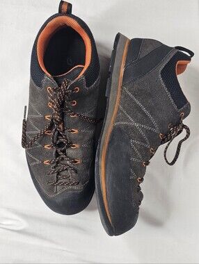Scarpa Crux Approach Trail Hiking Shoes, Men's Sz US 10.5 EU 44 Black Orange